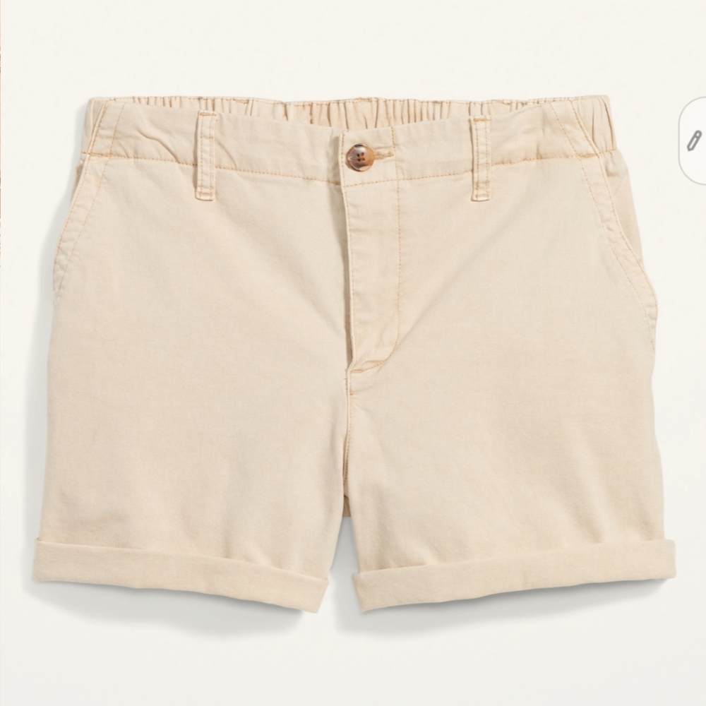 OLD NAVY *NEW*High-Waisted OGC Chino Shorts Women 3.5-inch INSEAM Size XL TAN